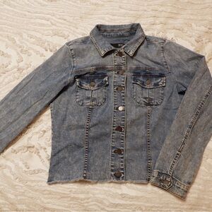 Kut from the Kloth Washed Blue Denim Jacket
